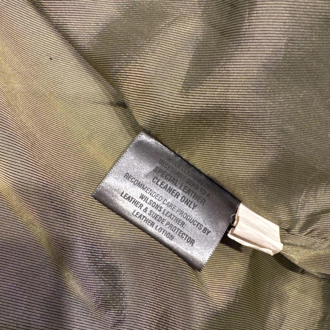WILSONS LEATHER 肉厚ブラックレザージャケット XL