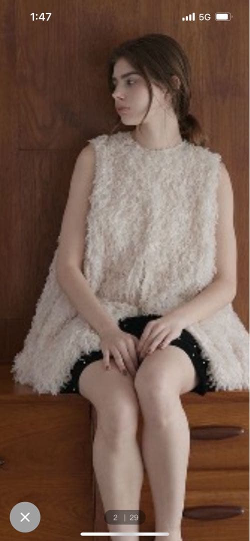 未使用　コエル　COEL フェザーバルーンジレ