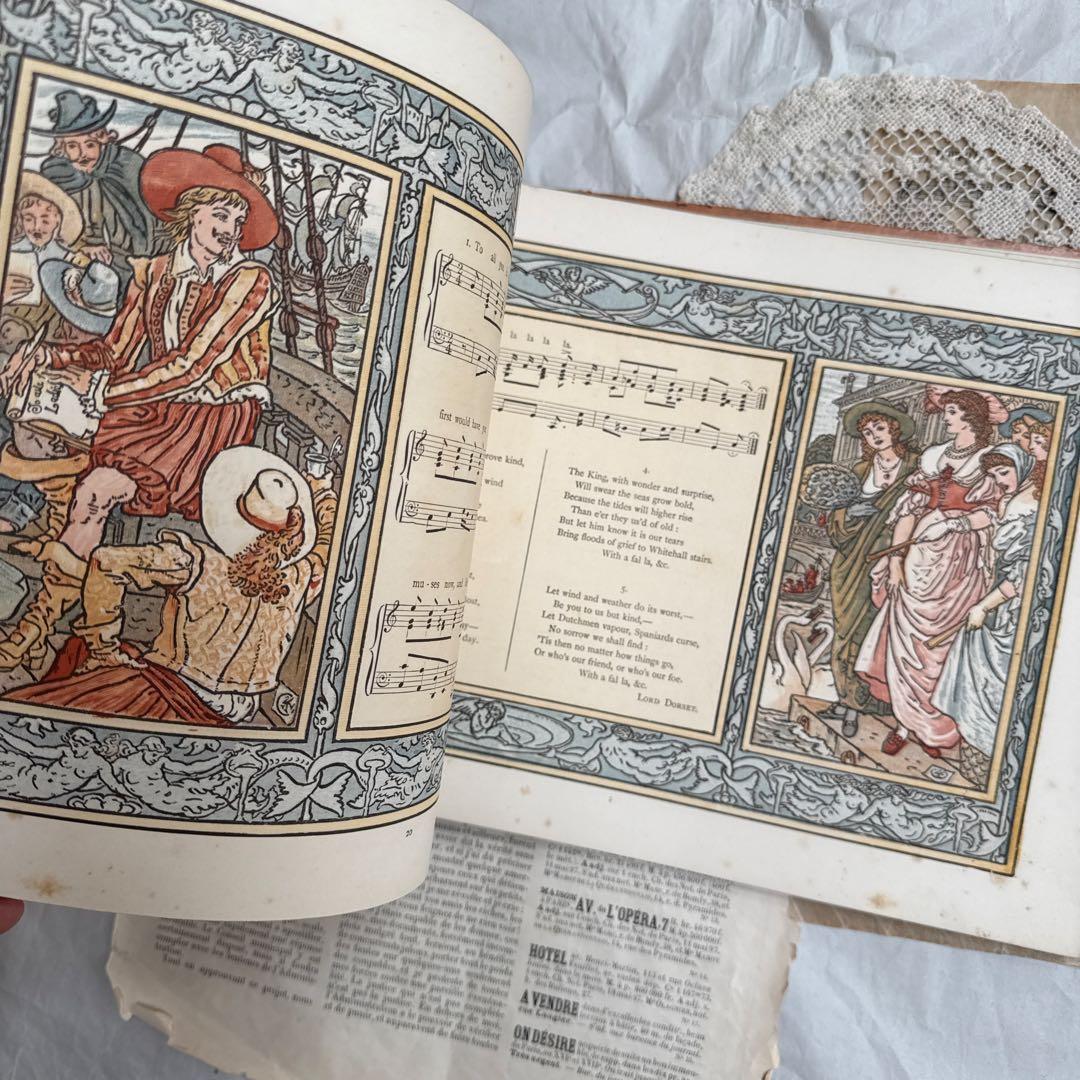 1883年アンティーク美しい挿絵の絵本イギリス洋書　古書ジャンクジャーナルに
