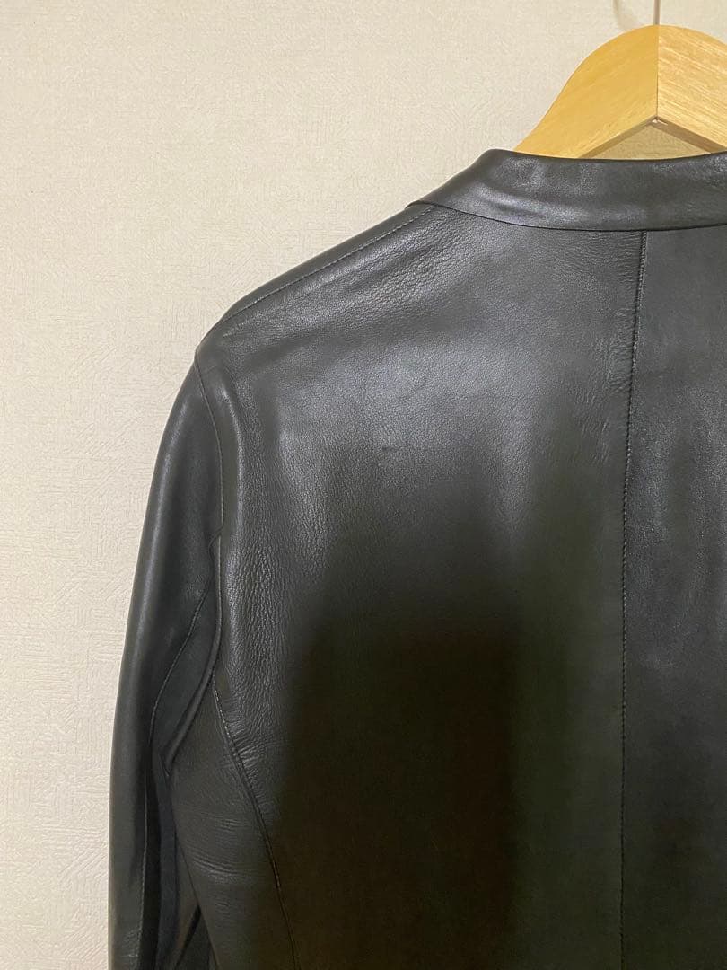 GUCCI ブラックレザージャケット サイズ46