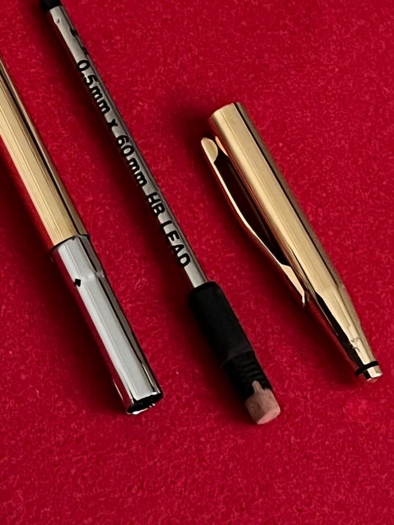 クロスシャープペンシル クラシックセンチュリー18金張❗️美品‼️ケース取説一式付‼️