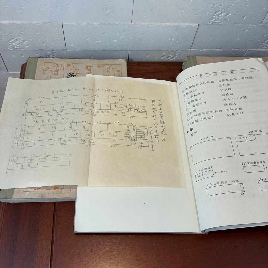 新々裁縫教科書　古書　裁縫教育資料　骨董書籍　昭和レトロ　裁縫　資料