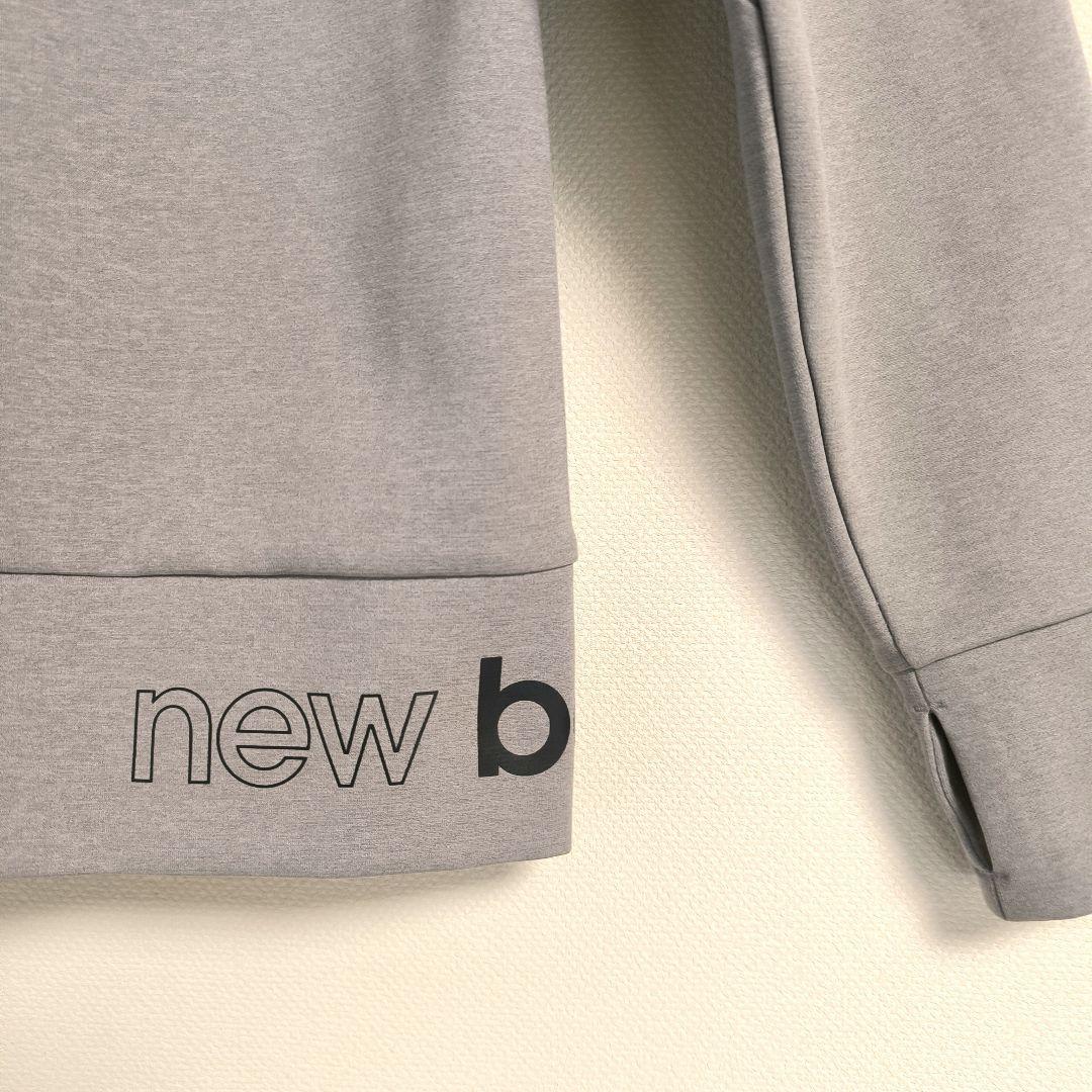 【極美品】New Balance フルジップフーディ トレーニング グレー M