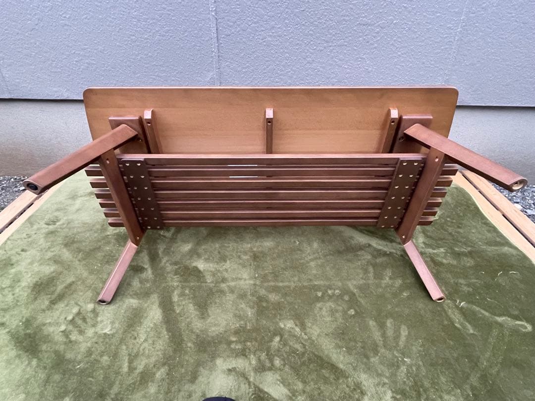 【美品】ニトリ 幅110cm 無垢材 天然木 センターテーブル アルナス110