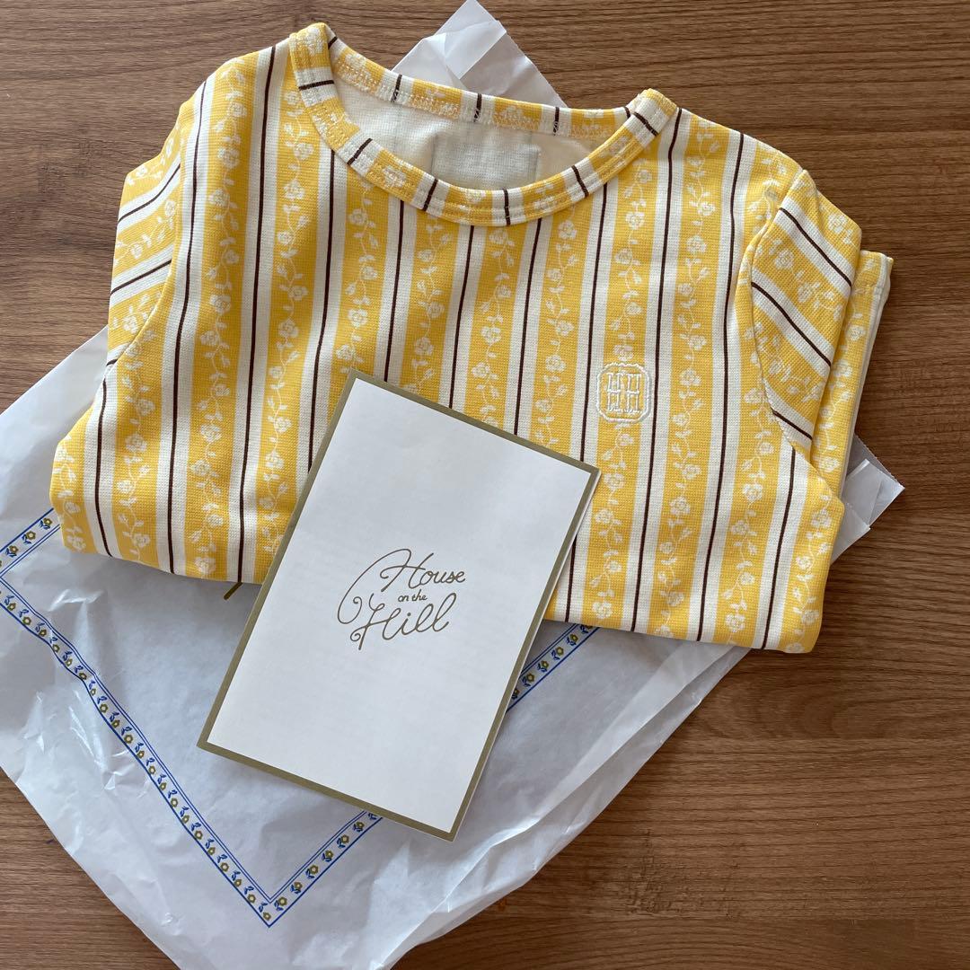 トップス house on the hill L/S Tee Yellow Flower