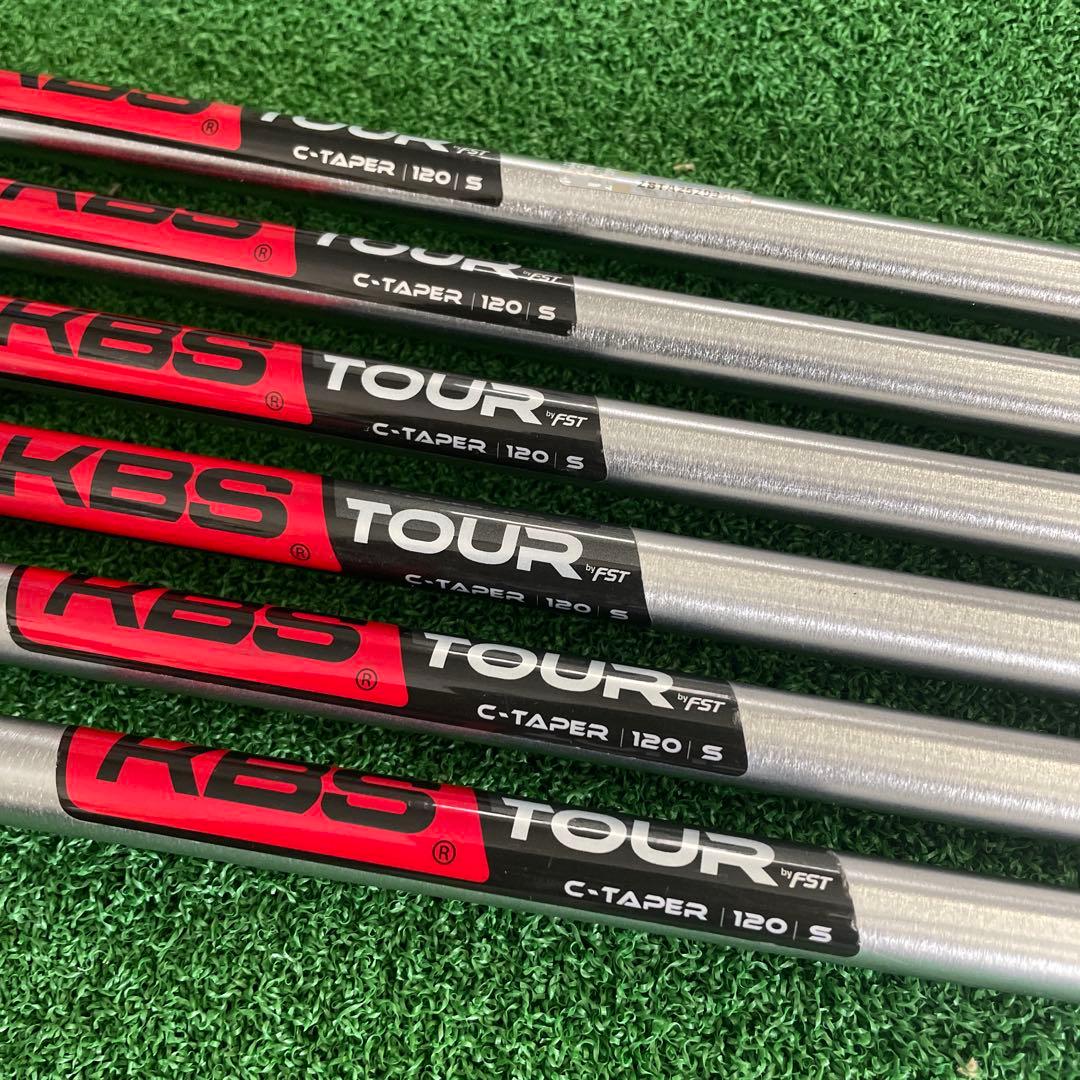 KBS KBSTOUR C-TAPER 120 S 6本組　アイアン用シャフト
