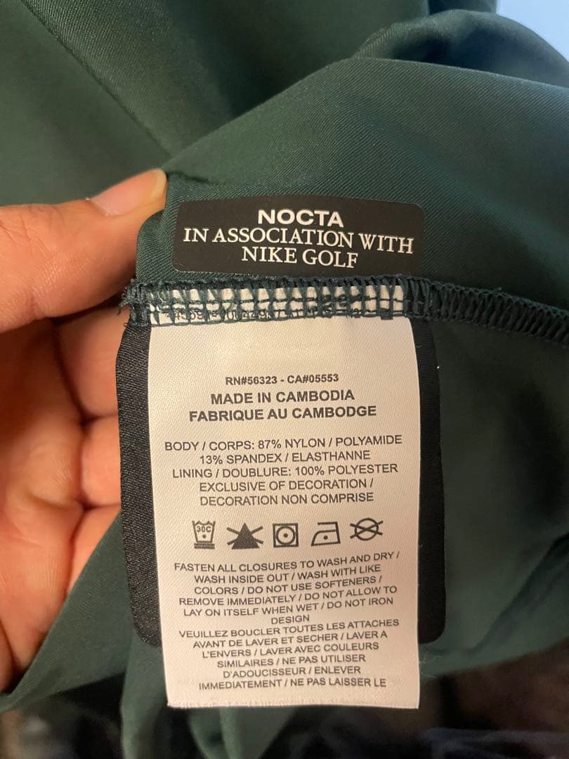Nike NOCTA ゴルフ用長袖シャツ XS ダークグリーン