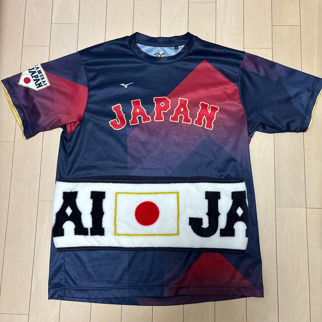 侍ジャパン 2023 WBC公式Tシャツ L & ネックタオルセット
