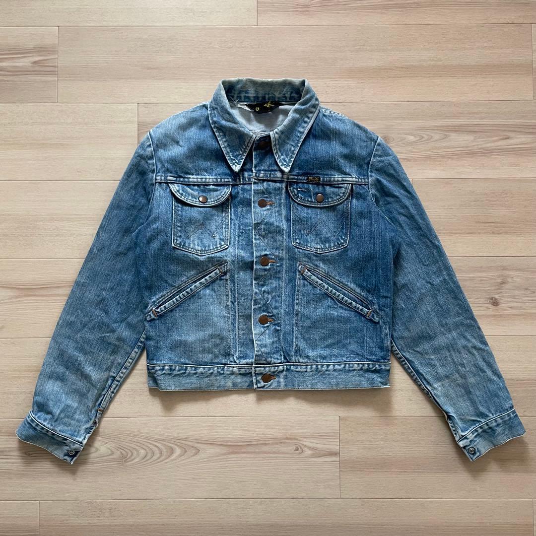ね*た様 70s USA製 Wrangler 124mj デニムジャケット 三角