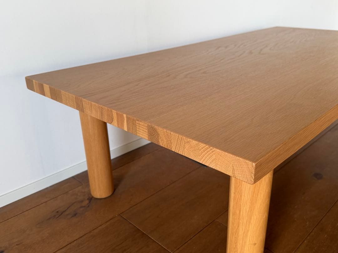 無印良品 木製テーブル オーク材 ローテーブル 120×60