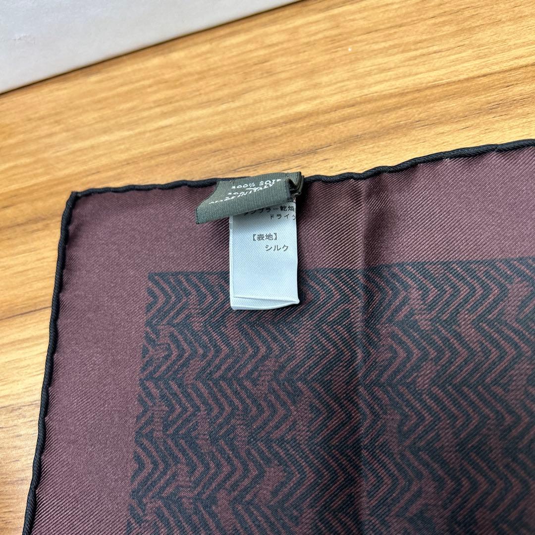 Berluti シルクハンカチ ヘリンボーン