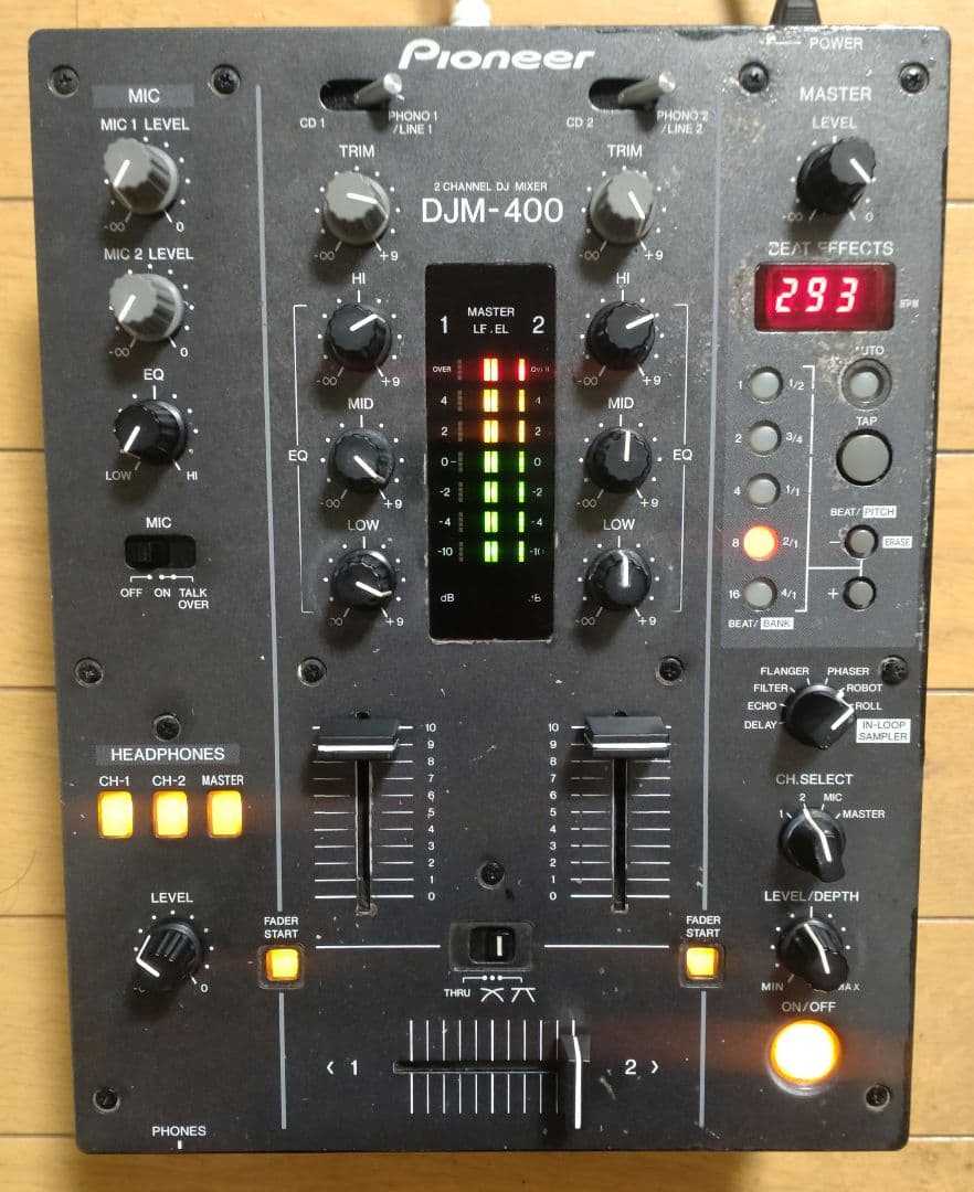 Pioneer　DJM-400　動作確認済み　クロスCHフェーダー 交換