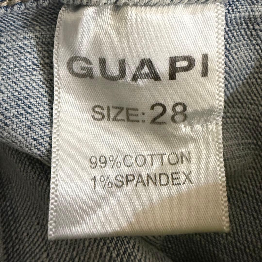パンツ GUAPI / AQUA BLUE FLOWERS DENIM