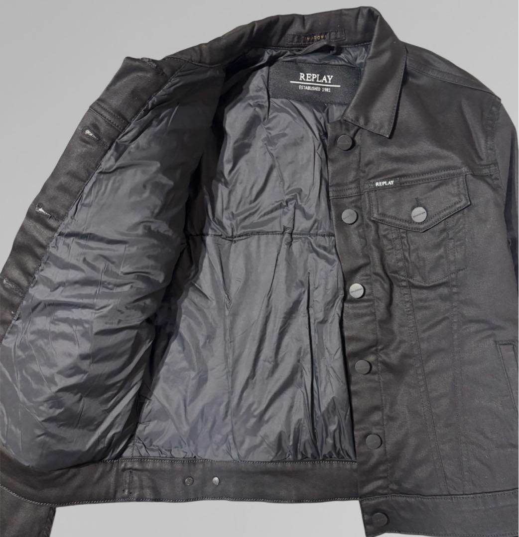 darkwear coating denim jacket opium V系
