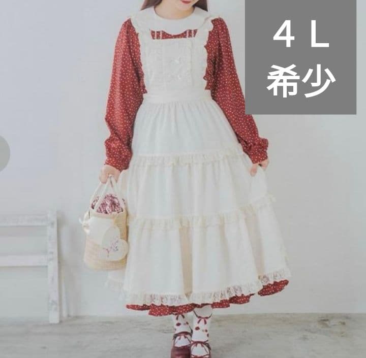 しまむら　青木美沙子　しまみさ　マロンクリーム　ロリータ　エプロン ジャンスカ