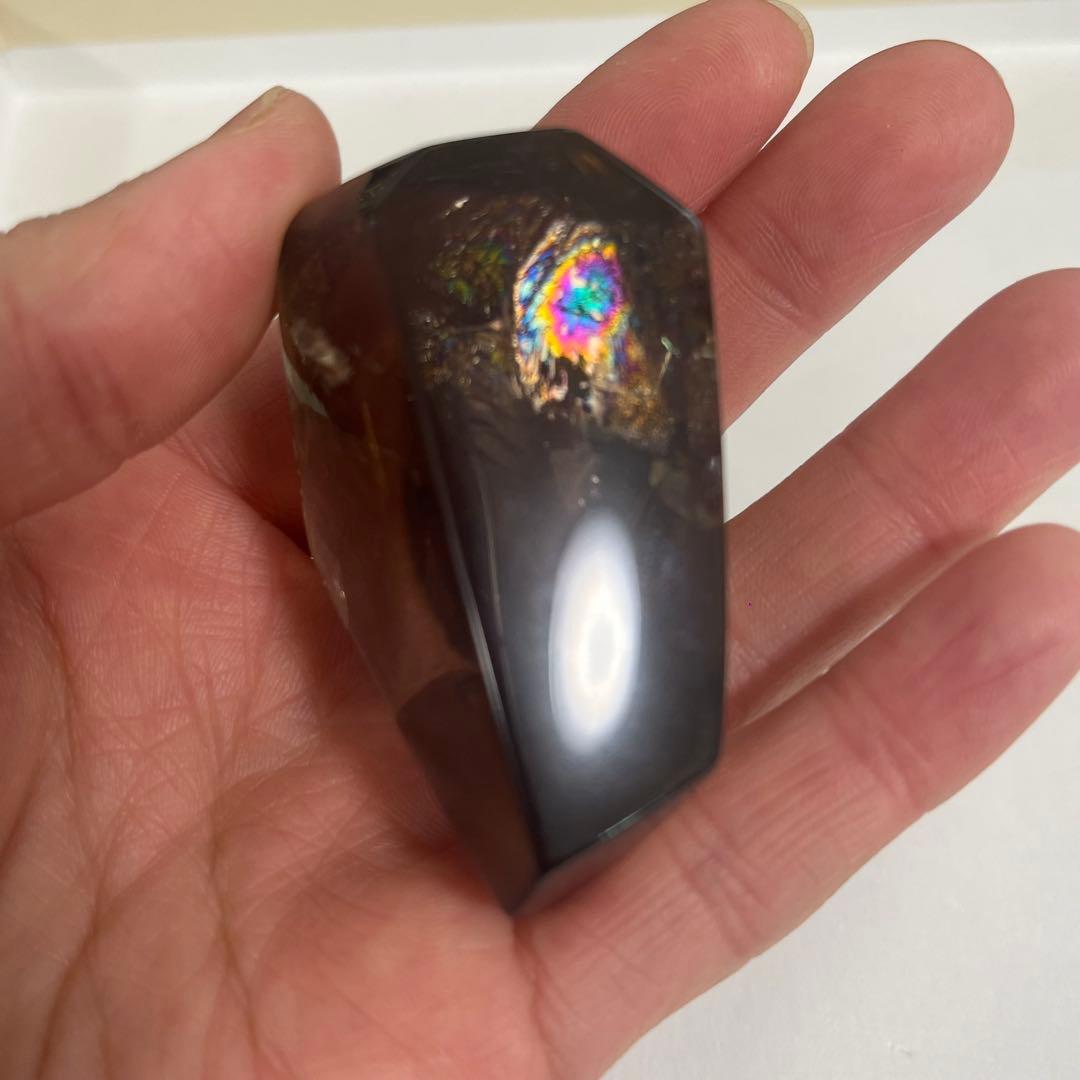 【天然石】スモーキー(ゼウス)シトリンクォーツ　フリーカット　専用箱付き 75g