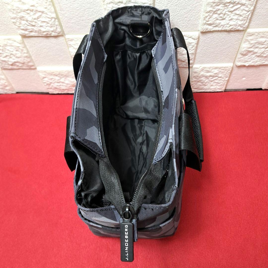 【美品】J. LINDEBERG ラウンドバック カートバック グレー迷彩
