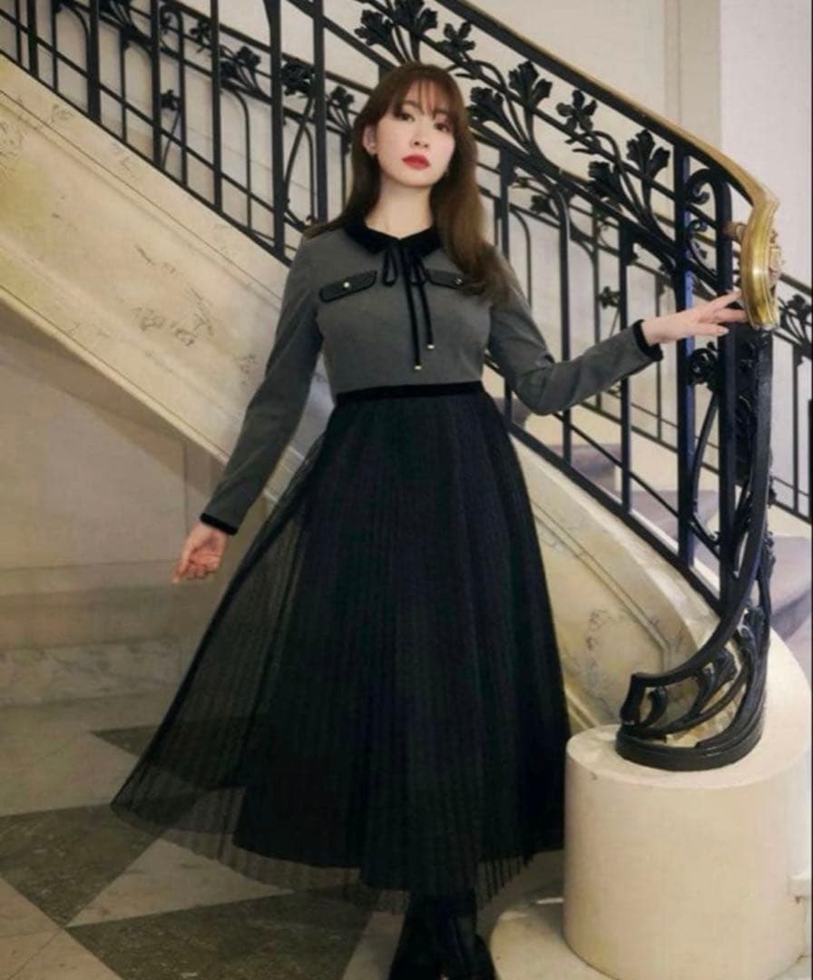 Herlipto Garnier Pleated Dress ワンピース