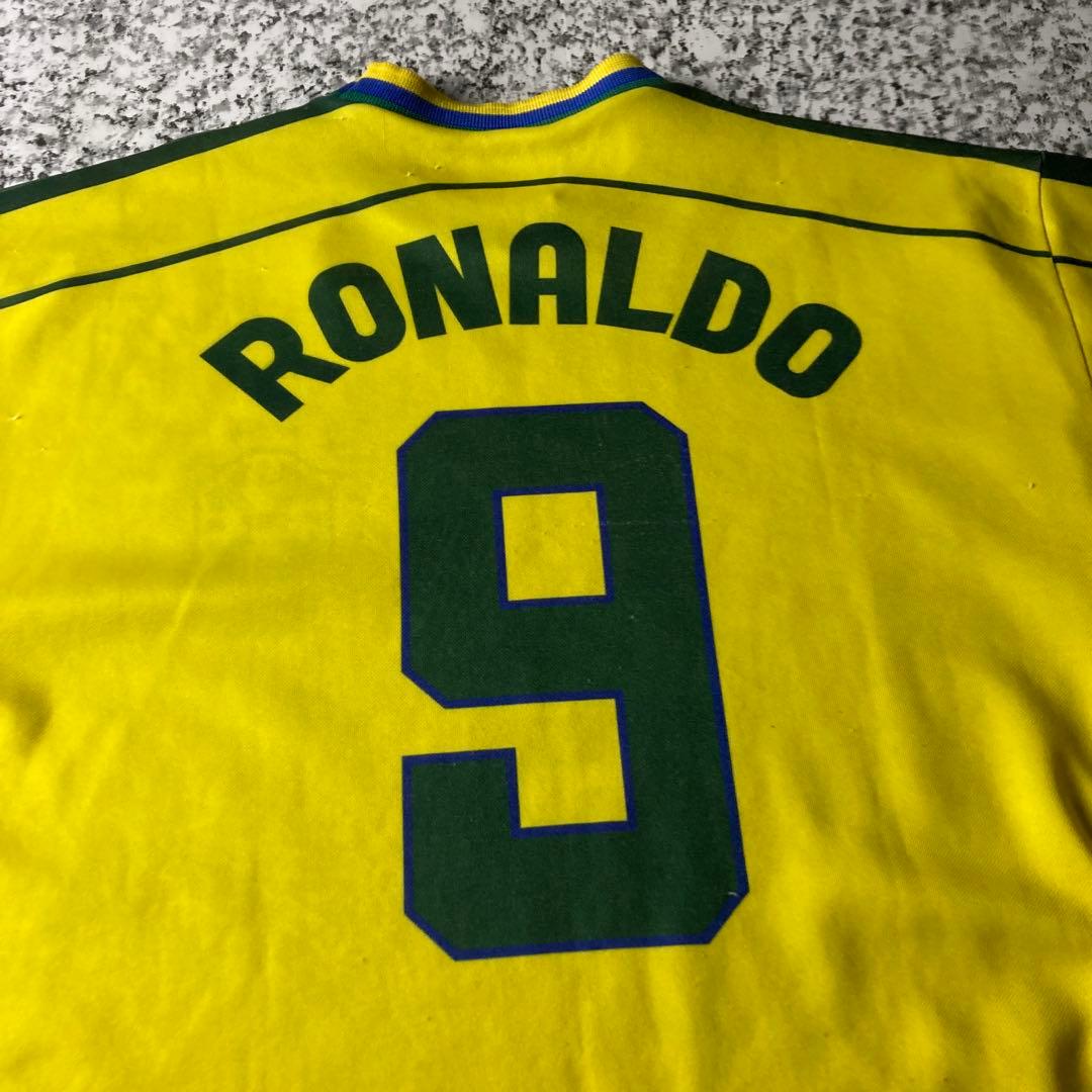 【90sオールド】ブラジル代表　ロナウド　ヴィンテージユニフォーム　CBF