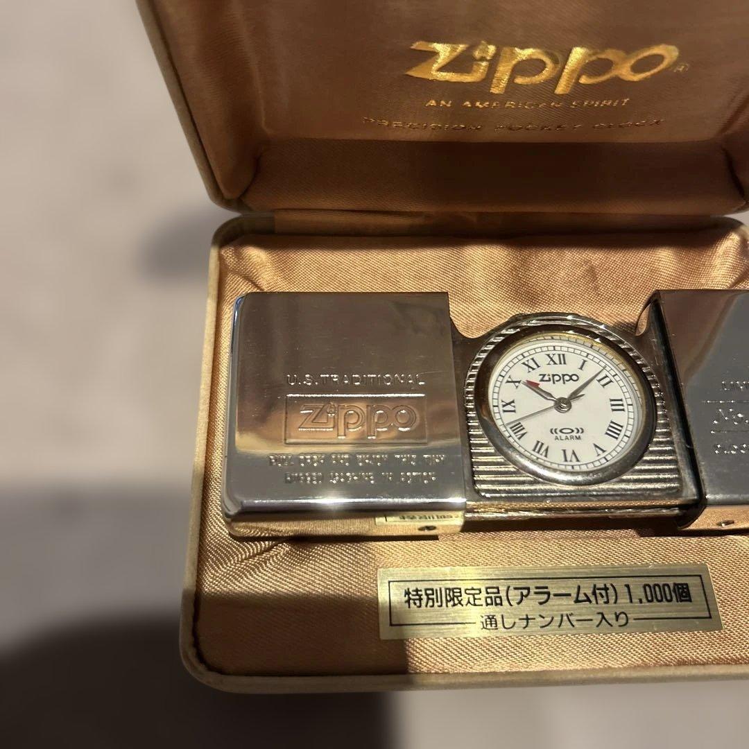 【限定1000個】zippo　置時計 アラーム 時計 シリアルナンバー入り