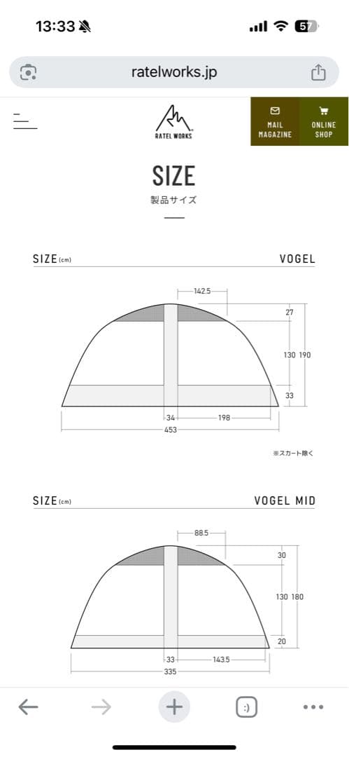 RATEL WORKS VOGEL MID TPUパネル