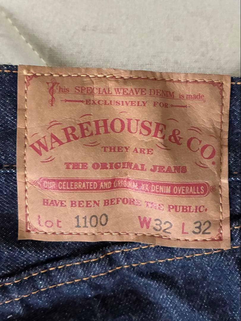 Warehouse ウエアハウス　Lot 1100 W32 L32新品