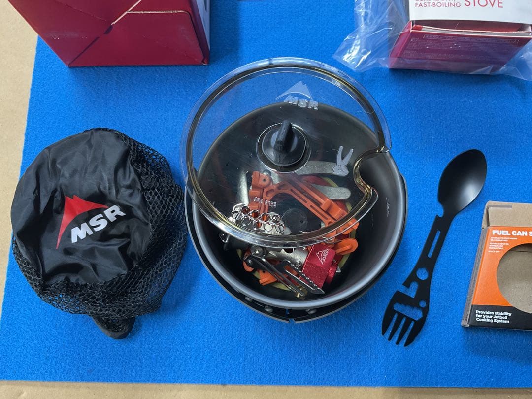 MSRポケットロケット2&MSRクックトレイルミニソロ登山調理器具新品フルセット