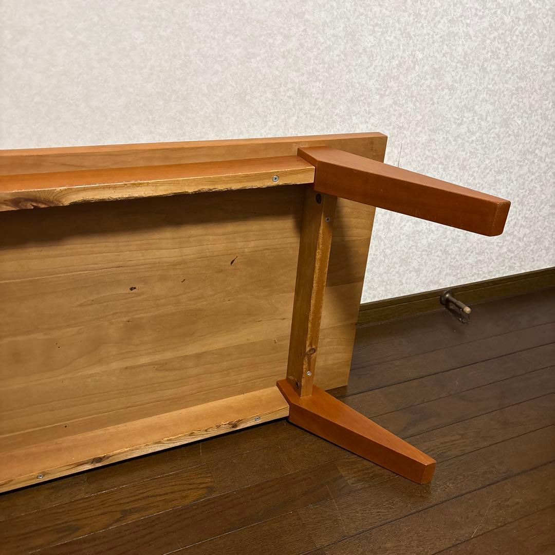 【良品】unico コモド ローテーブル チェリー材
