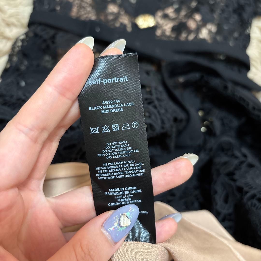 SELF PORTRAIT MAGNOLIA LACE DRESS ワンピース
