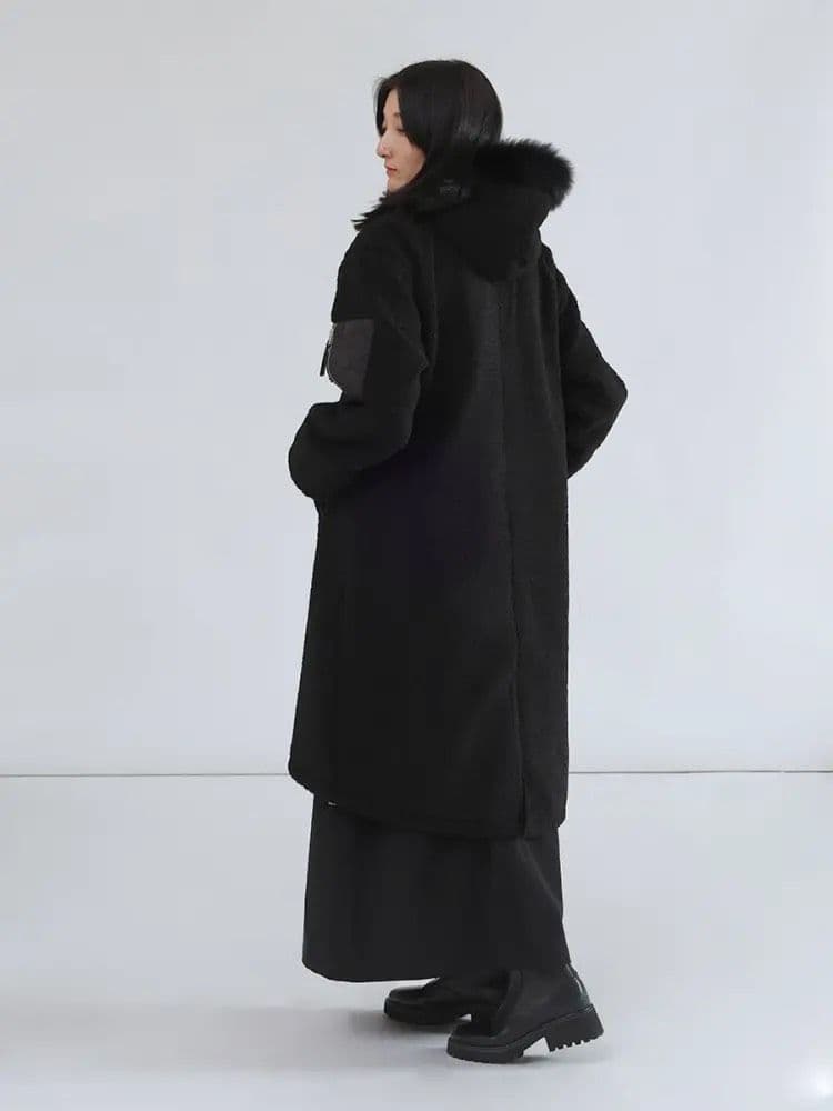 LASUD　ボアコート　BK　9号　未使用品　定価34000円