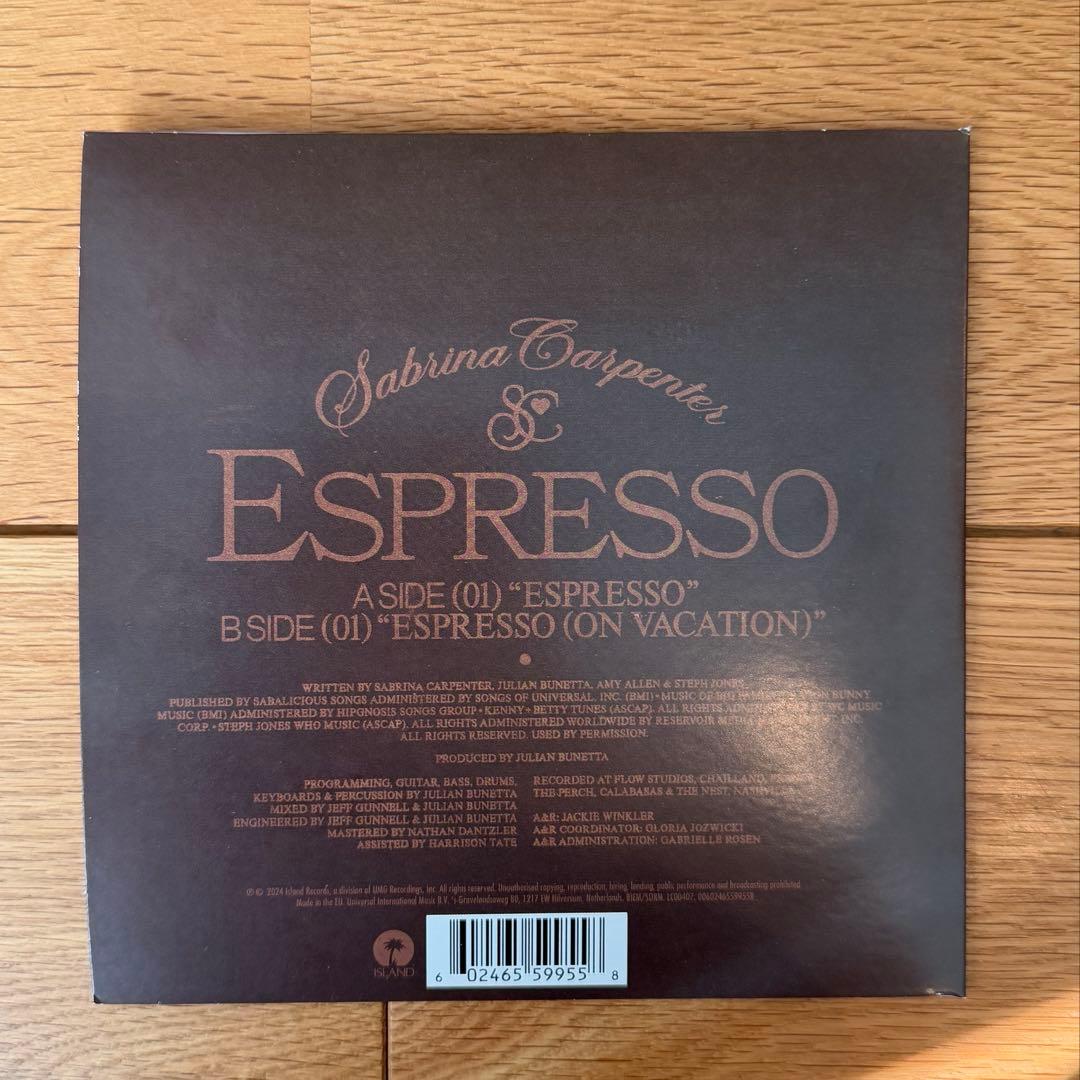 Sabrina Carpenter Espresso レコード