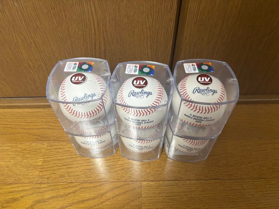 WBC2026公式試合球UV防止ケース入り　6個セット