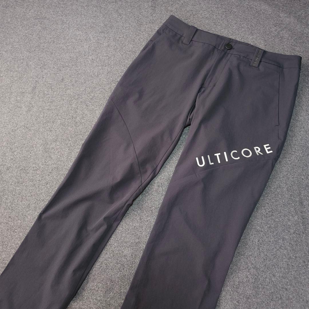 ULTICORE アルティコア ストレッチゴルフパンツ 黒 W82 L ロゴ