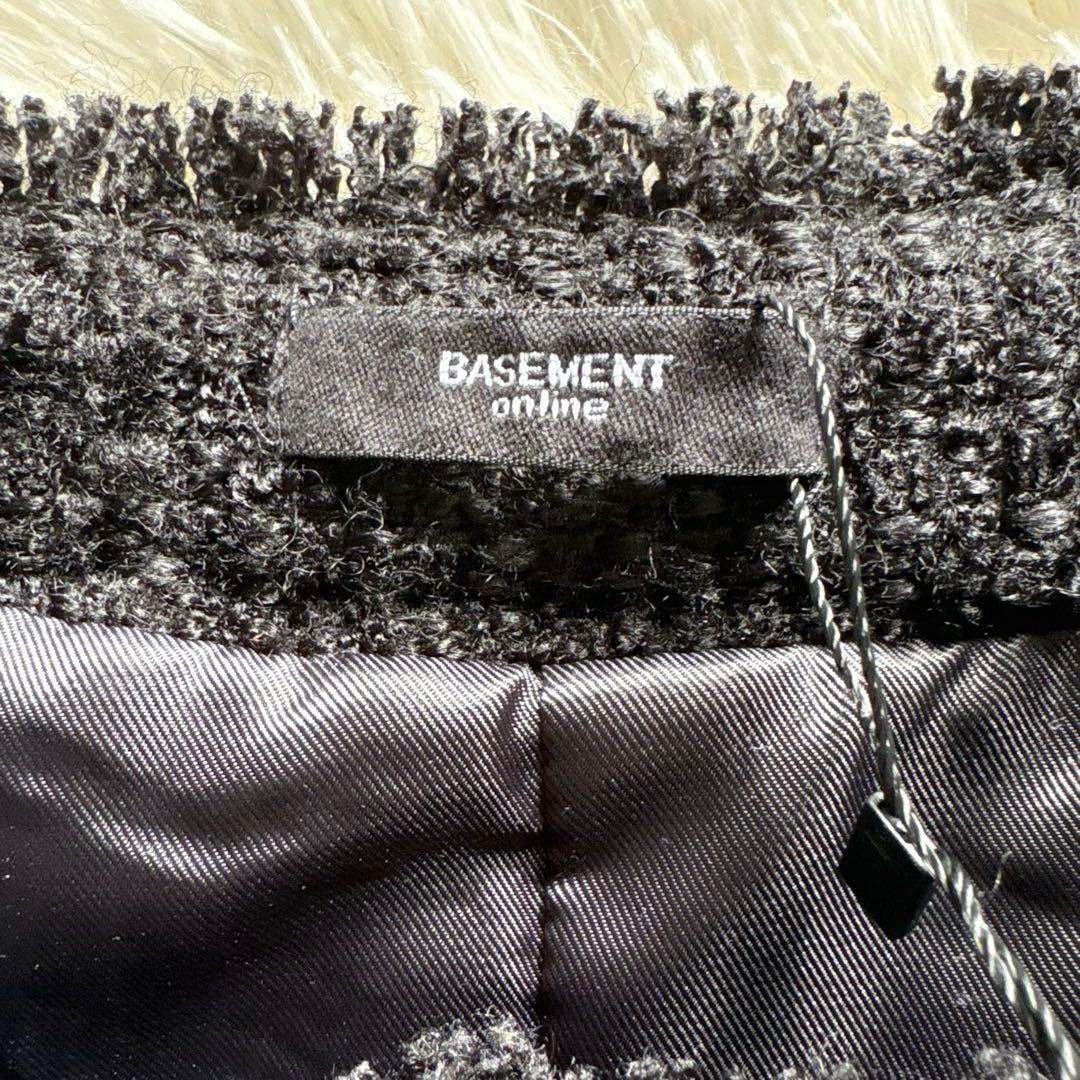 新品✨タグ付き　BASEMENT online ブラックツイードジレ　金ボタン