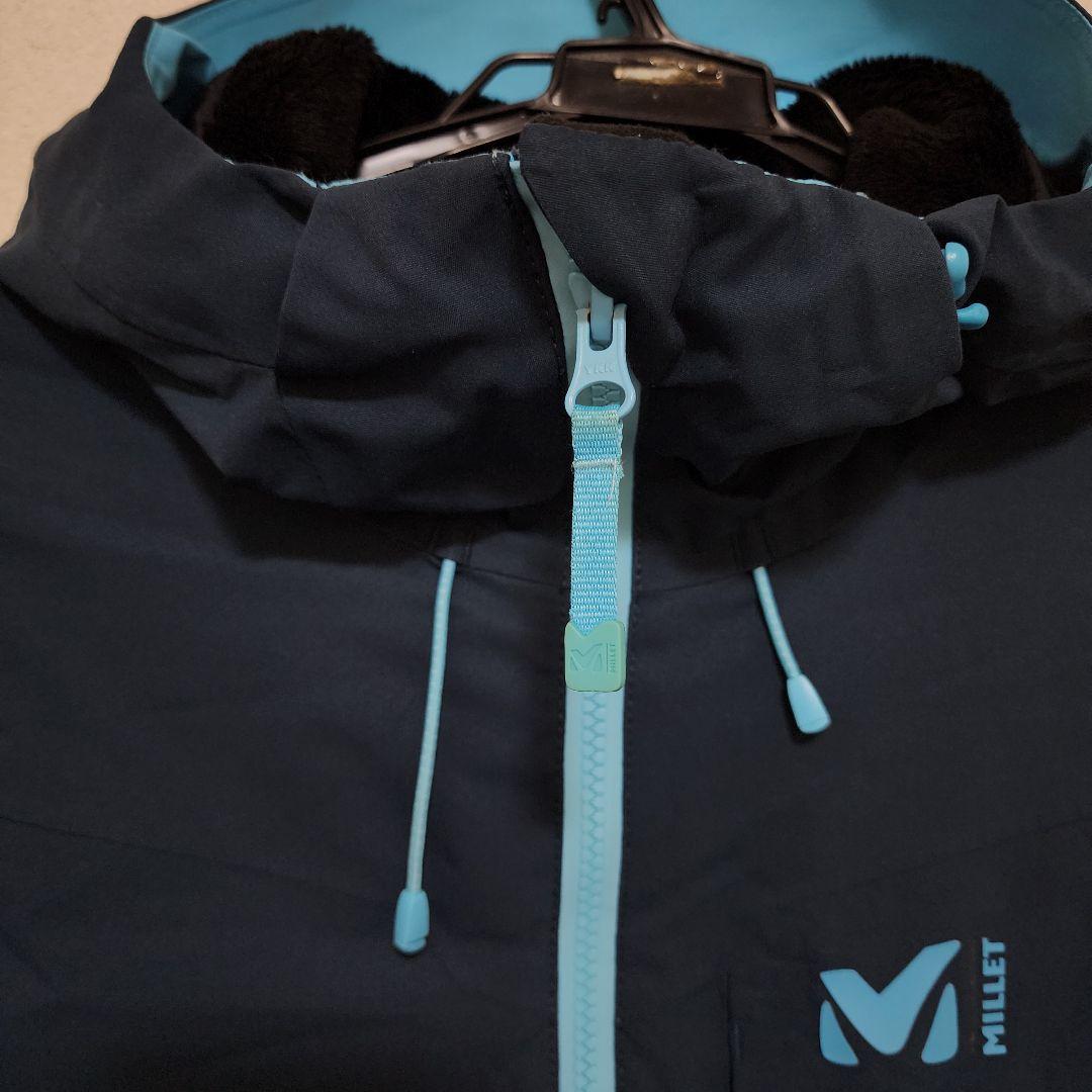 MILLET スキースノボウェア 上下セット ネイビー　ブルー 上 M、下 L