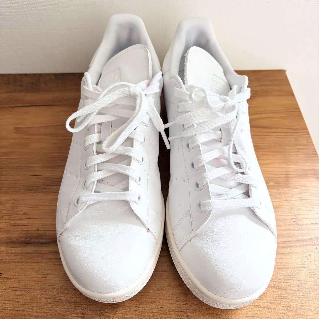 adidas スタンスミス ホワイト スパイクレスゴルフシューズ 28cm