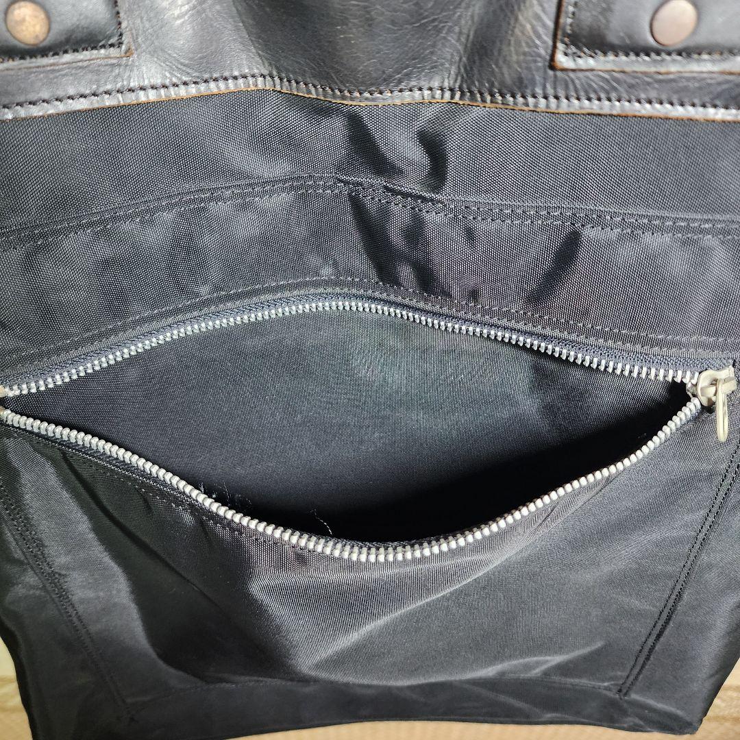 Yohji Yamamoto A.A.R ナイロン レザー トートバッグ A3可