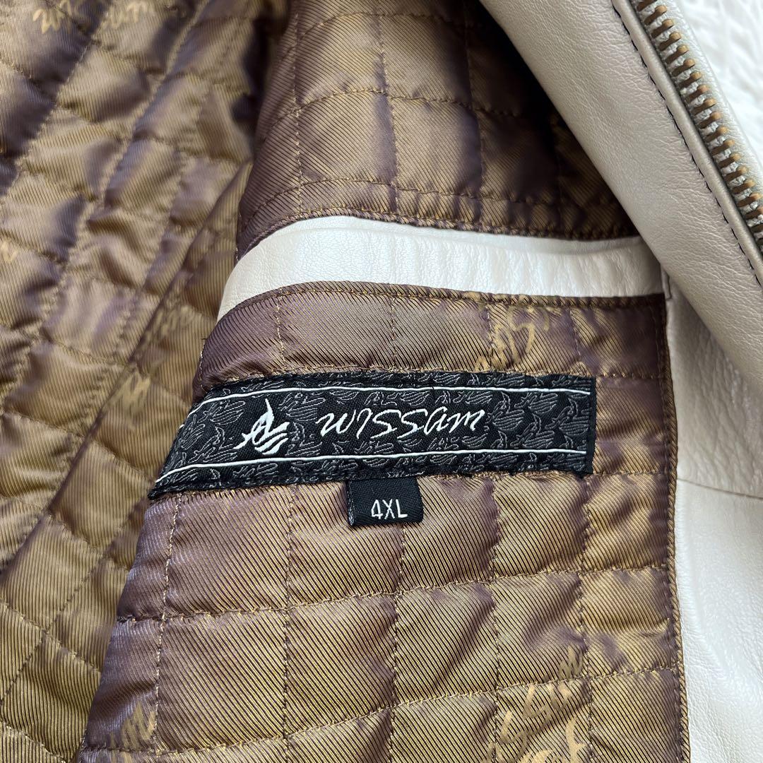 AL WISSAM アルウィッサム　レザージャケット　ブルゾン　総柄　4XL