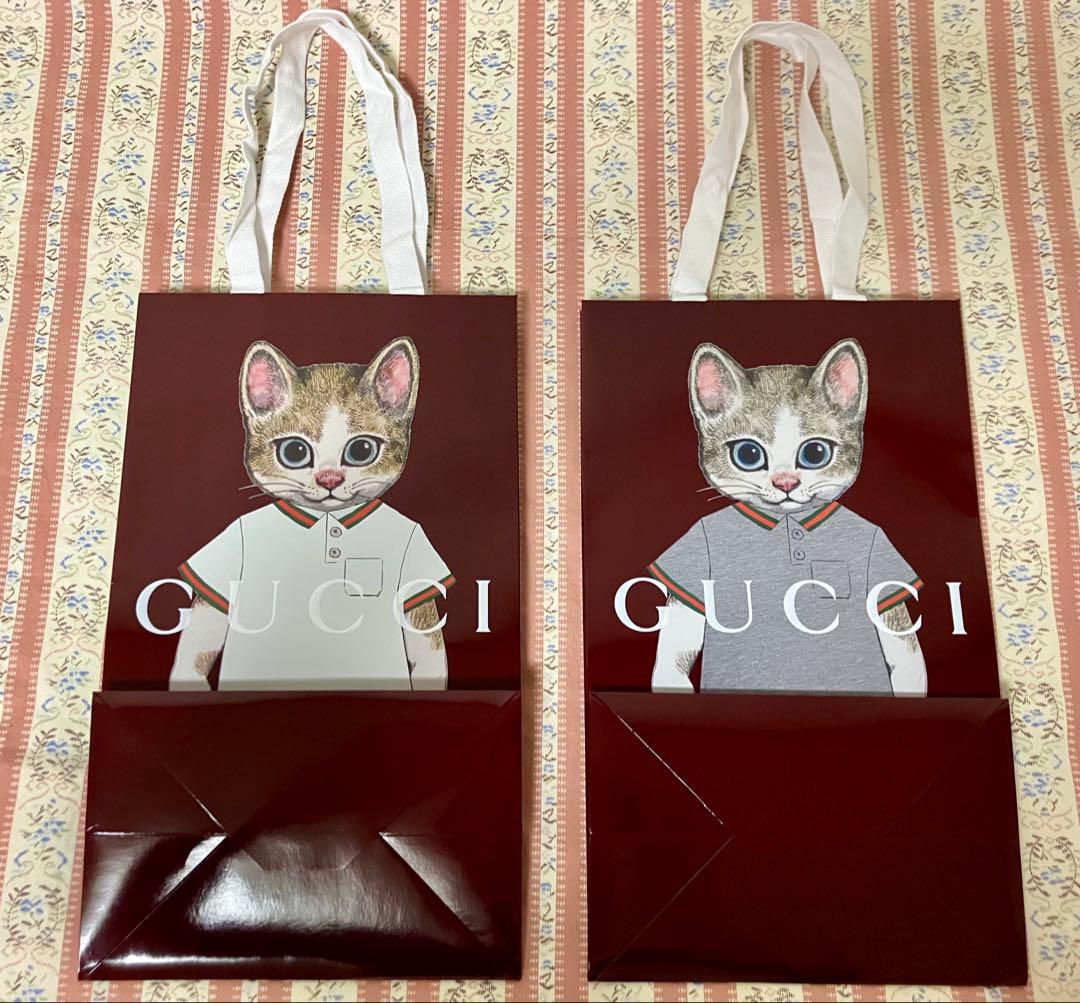 【GUCCI ×ヒグチユウコさん】 コラボ 限定 ショッパー　紙袋2枚セット