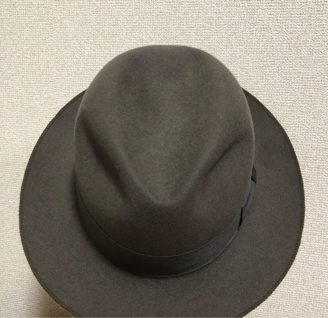 【美品】ラビット100% 日本製 ハット COMSANDGOES