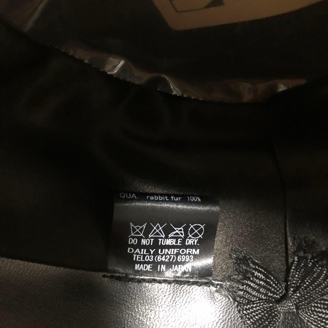 【美品】ラビット100% 日本製 ハット COMSANDGOES