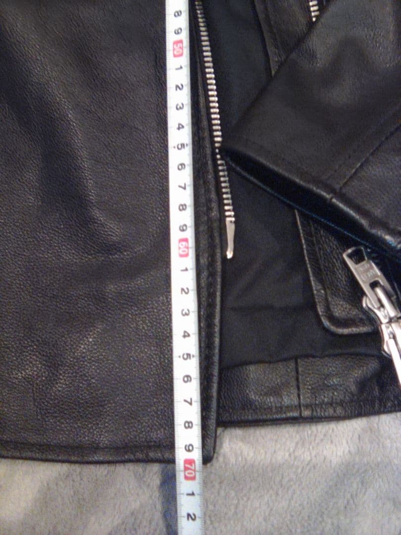 FORTIME シングルライダースジャケット 2XL　ラム皮