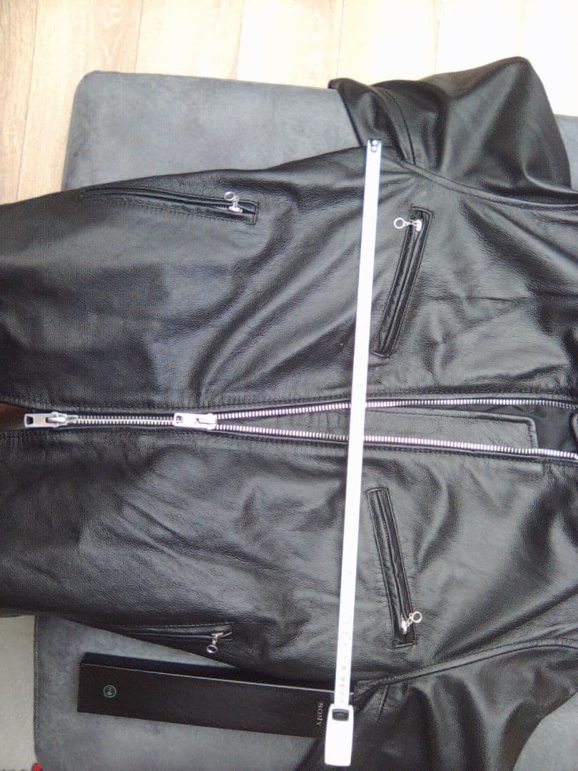 FORTIME シングルライダースジャケット 2XL　ラム皮