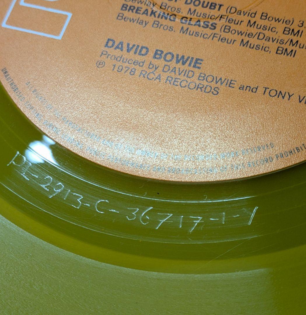 DAVID BOWIE『STAGE』LP2枚組　イエロー盤