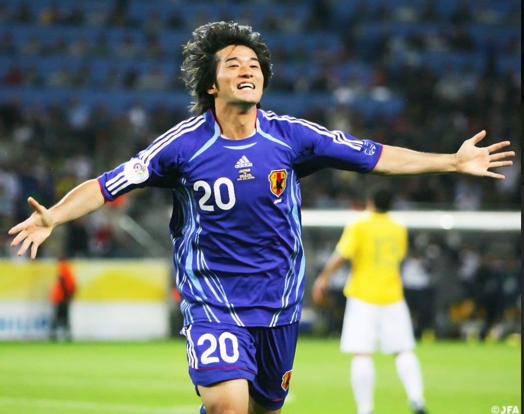 ヒ*デ様 2006 独W杯 日本代表ユニフォーム 玉田圭司 マッチデイパッチ付