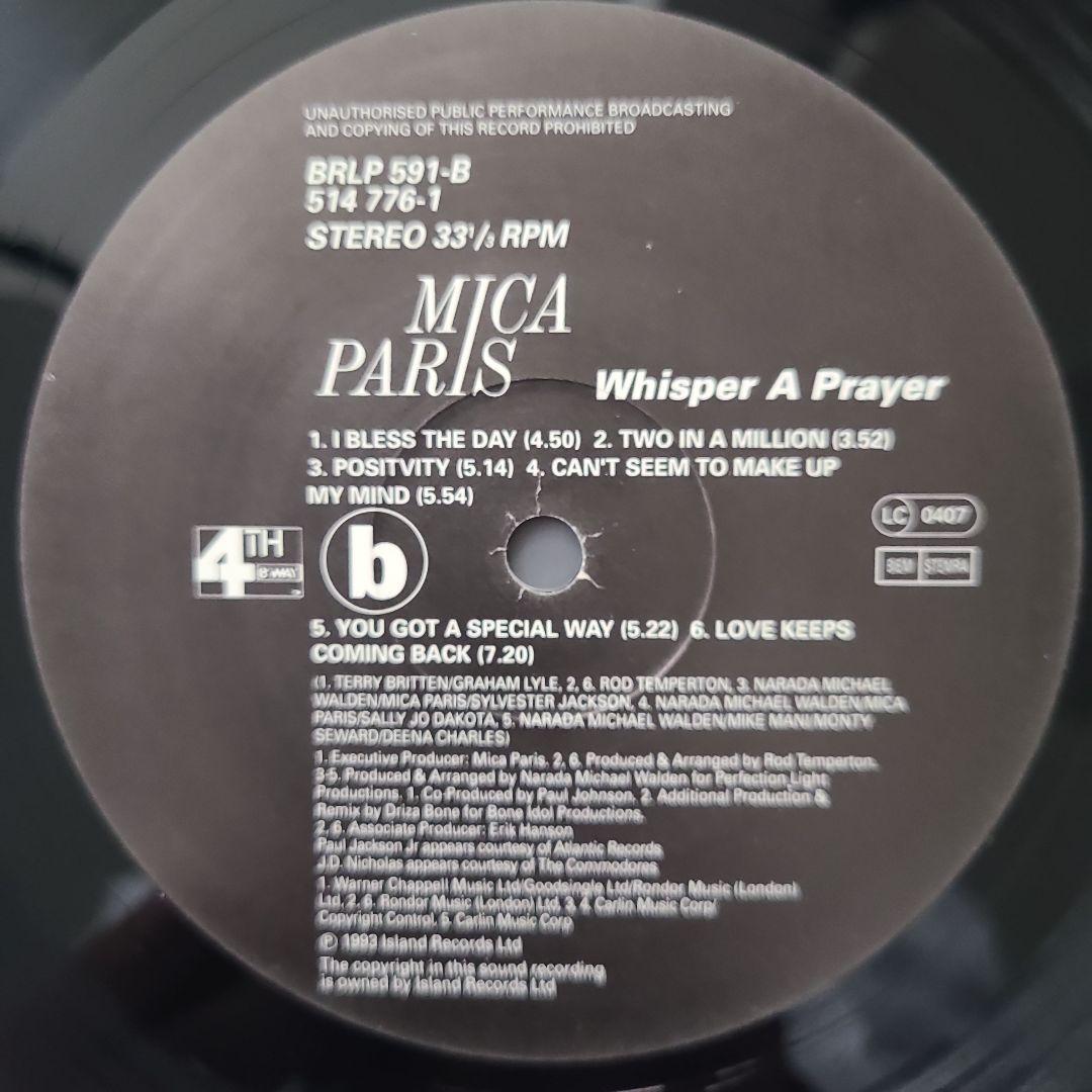 ★全てＵＫオリジナル盤★９０'Ｓ.ＵＫソウル・Ｒ＆Ｂ名盤『MICA PARIS』