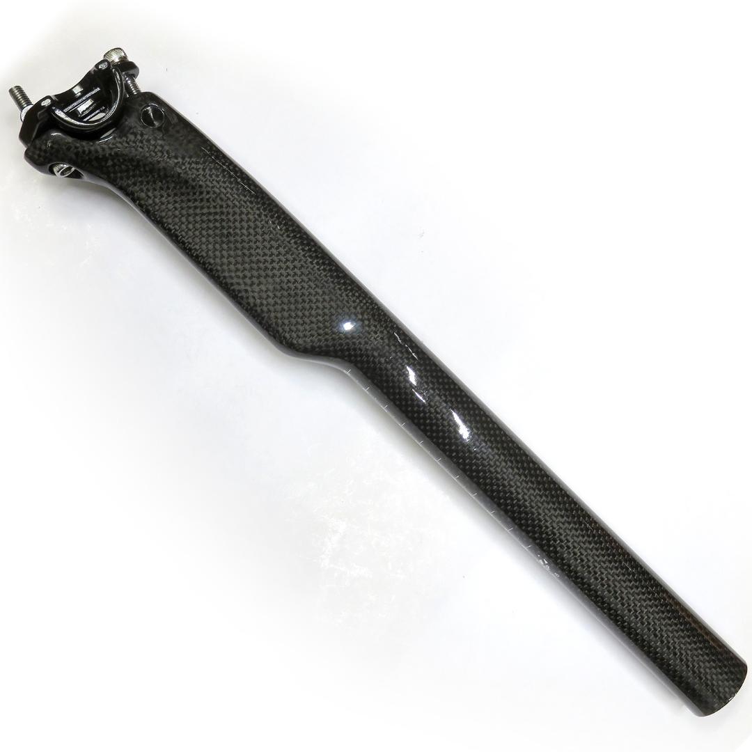 カーボン製エアロ形状シートポスト／径31.6mm／長約360mm／自転車用