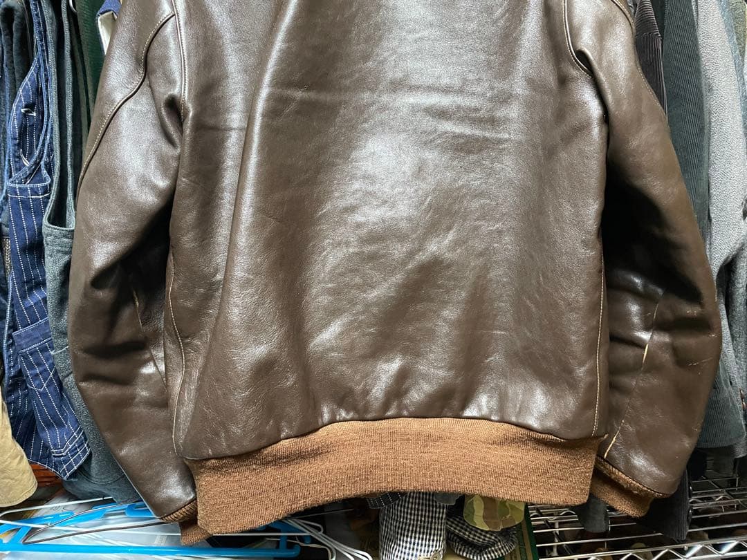 リアルマッコイズ　Rough Wear A-2 レザージャケット サイズ42