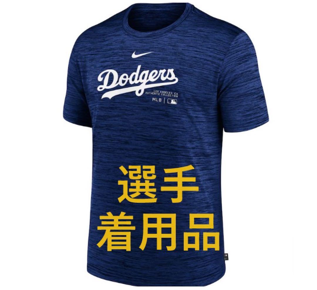 海外M：ドジャース オーセンティックコレクション　プラクティスTシャツ