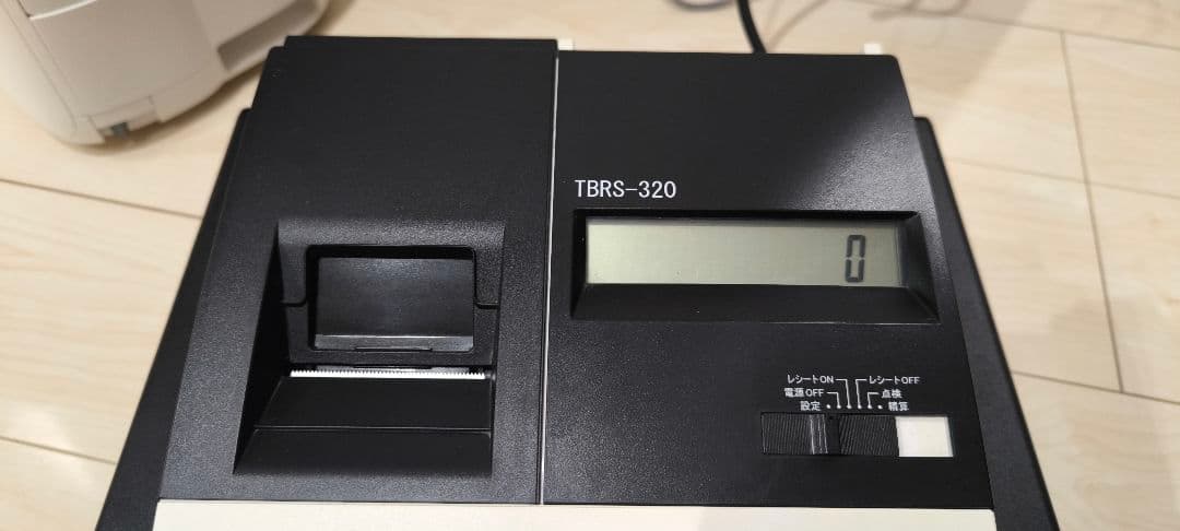 レジスター　TBRS-320　中古品　鍵無し　店舗用品　電源確認のみ実施